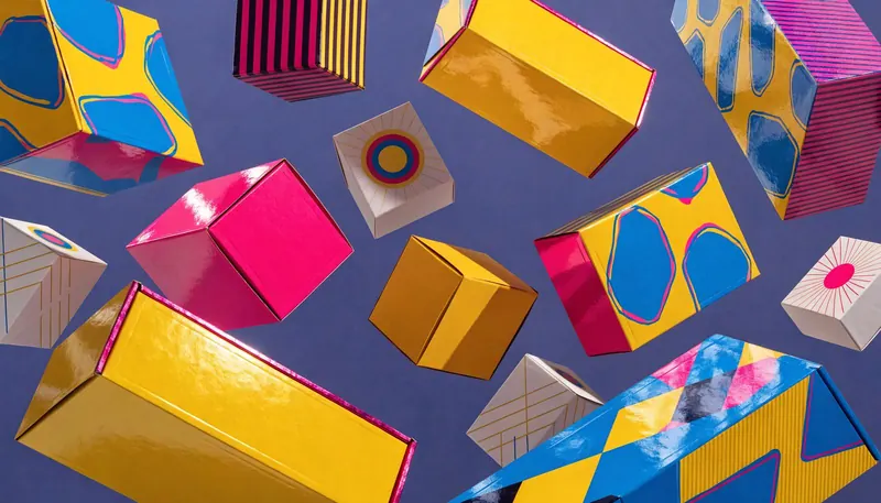 Printed mono cartons with gloss, foil and bright offset colours